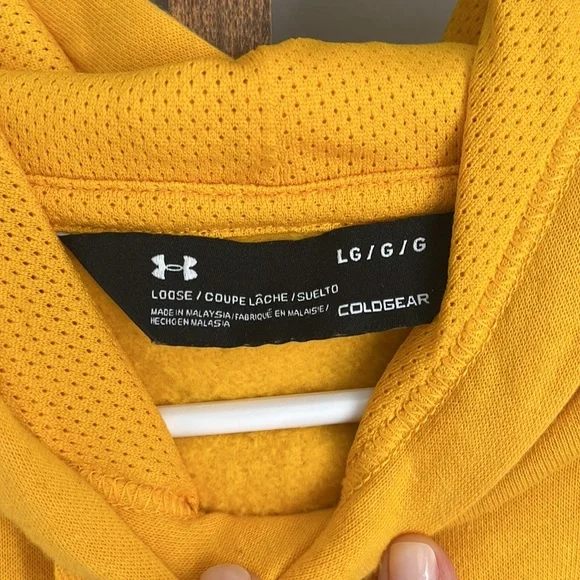 Yellow Under Armour Hoodie - Picture 3 of 4